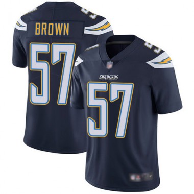 Los Angeles Chargers NFL Football Jatavis Brown Navy Blue Jersey Men Limited  #57 Home Vapor Untouchable->los angeles chargers->NFL Jersey